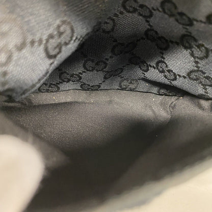 Gucci Waist Bag GG Canvas Black Silver — view 4