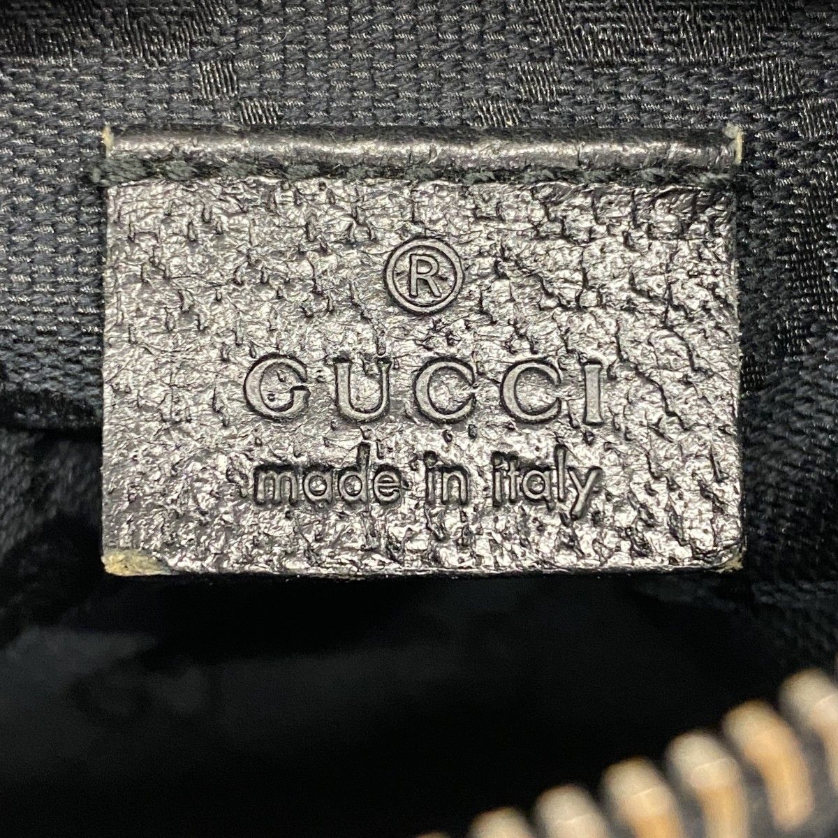 Gucci Waist Bag GG Canvas Black Silver — view 5