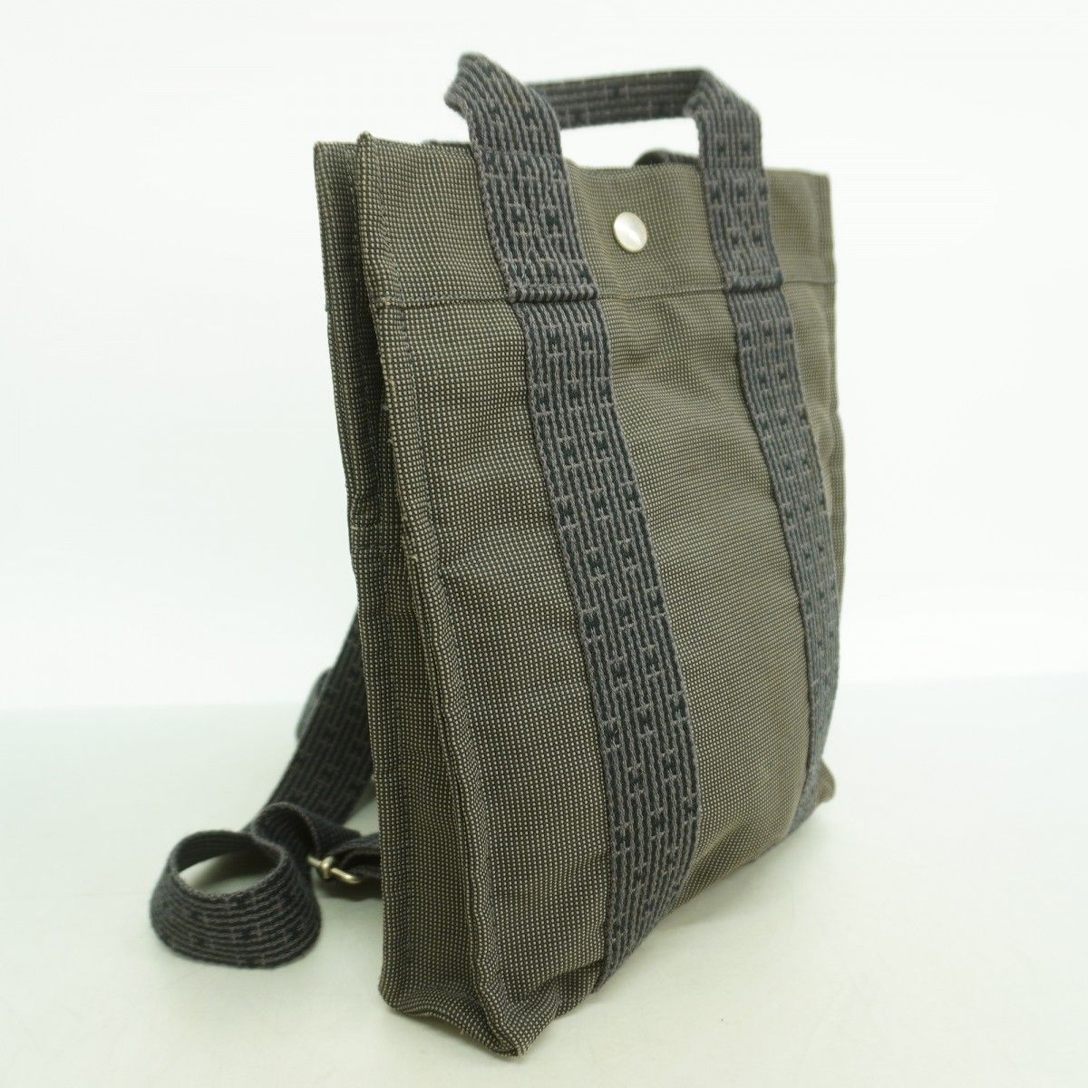 Hermes Backpack Her Line a Dos PM Canvas Gray Silver — view 2