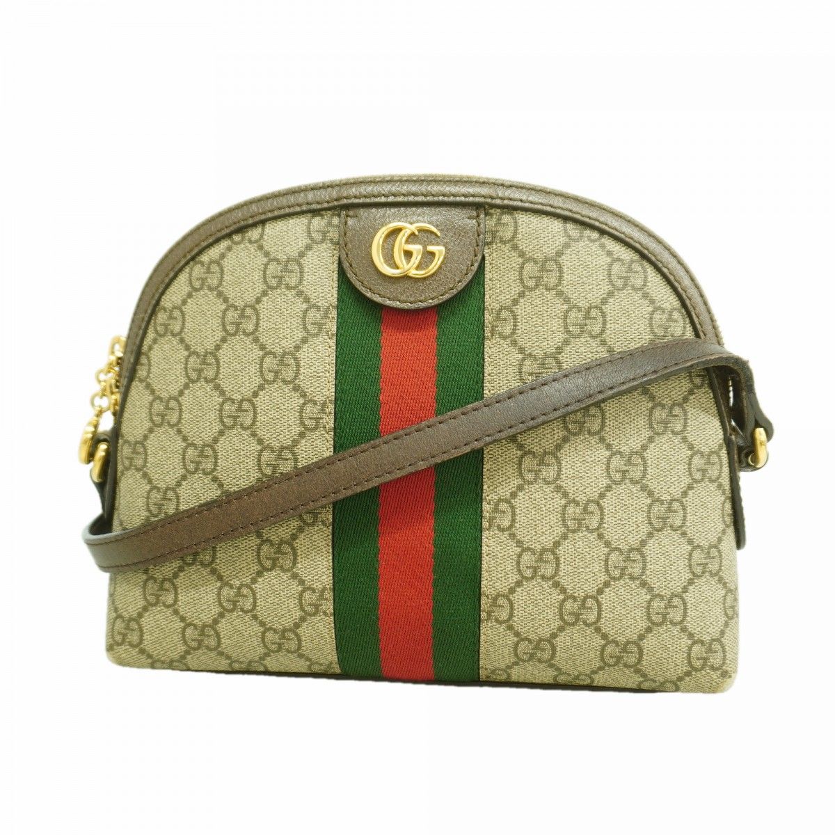 Gucci Shoulder Bag Ophidia Brown Gold