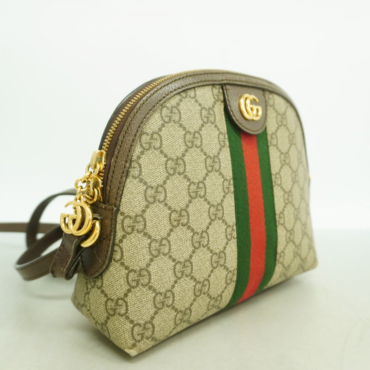 Gucci Shoulder Bag Ophidia Brown Gold — view 2