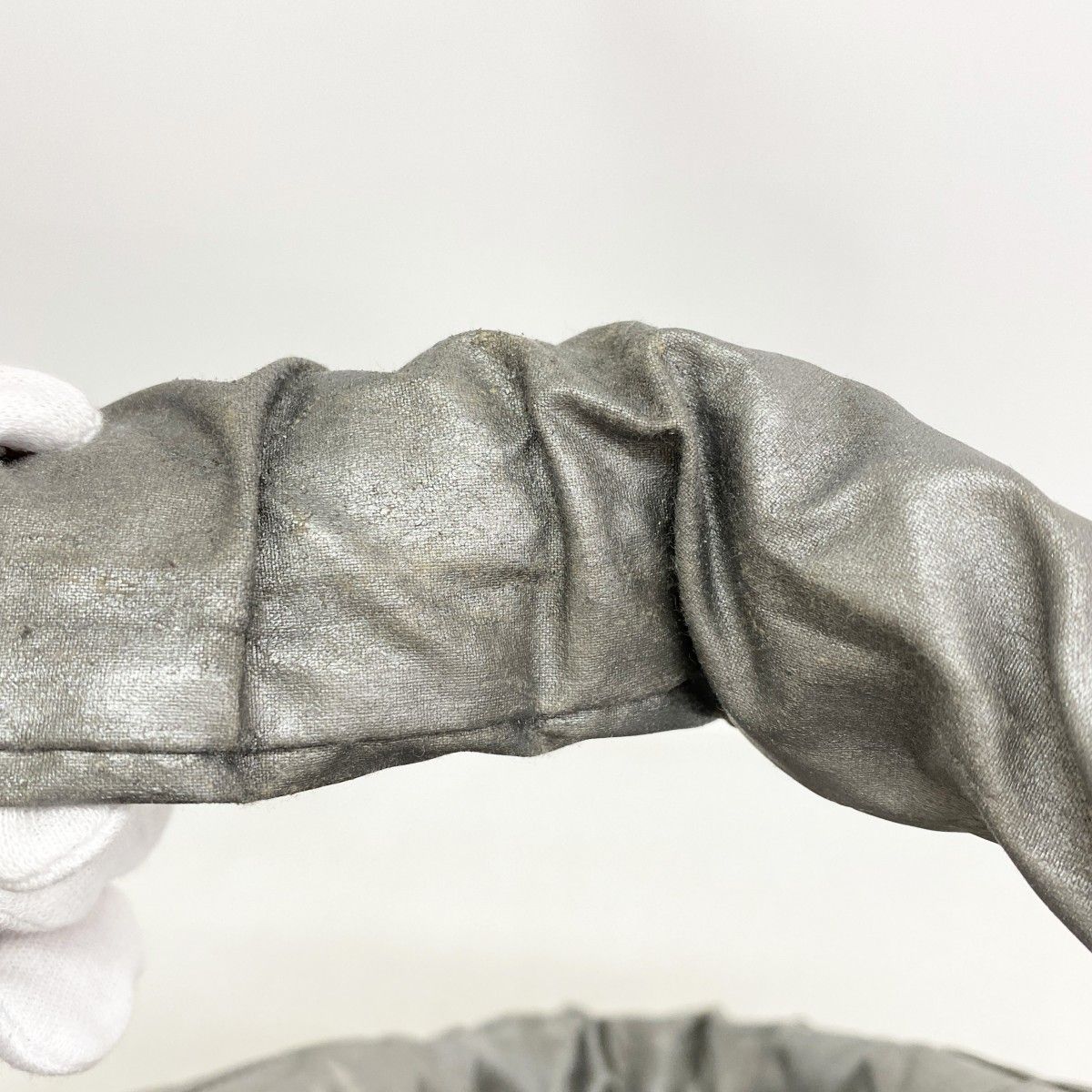 Chanel Tote Nylon Gray Silver — view 8