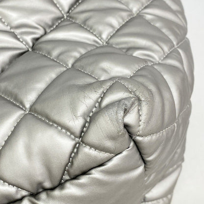 Chanel Tote Nylon Gray Silver — view 6