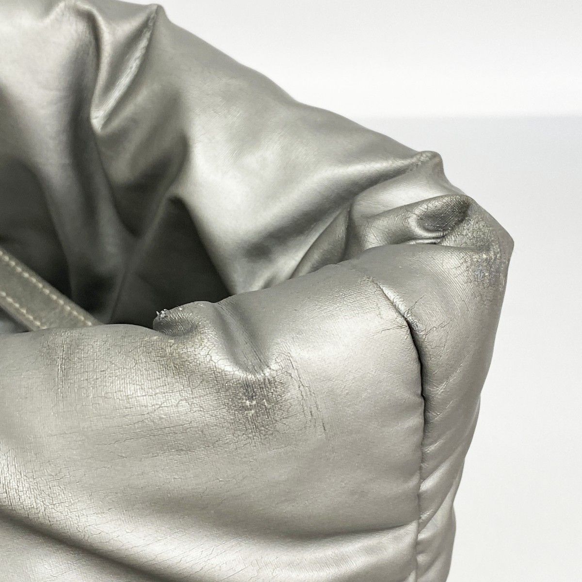 Chanel Tote Nylon Gray Silver — view 7