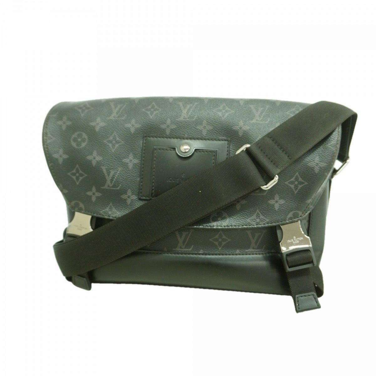 Louis Vuitton Shoulder Bag Monogram Eclipse Messengervoyage PM Black
