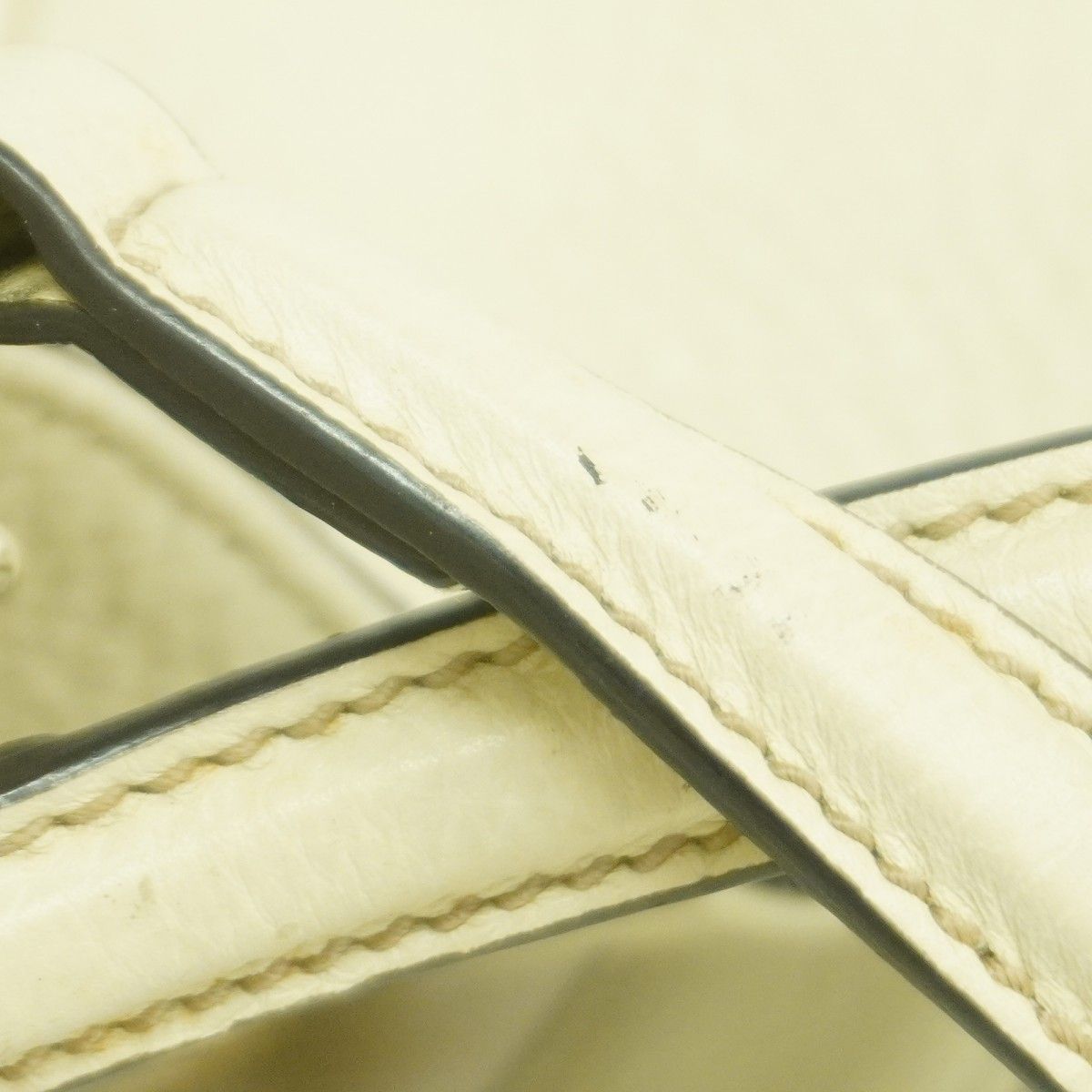 Gucci Handbag Leather Ivory Chien Panning Gold — view 7