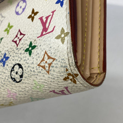 Louis Vuitton Tri Foldwallet Monogram Multicolor Portefeuille Blanc Wallet — view 6
