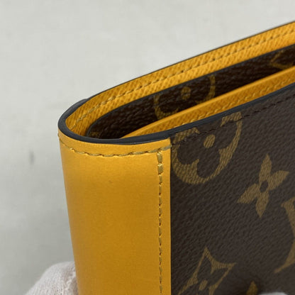 Louis Vuitton Wallet Monogram Macassar Portefeuille Multy Yellow — view 5