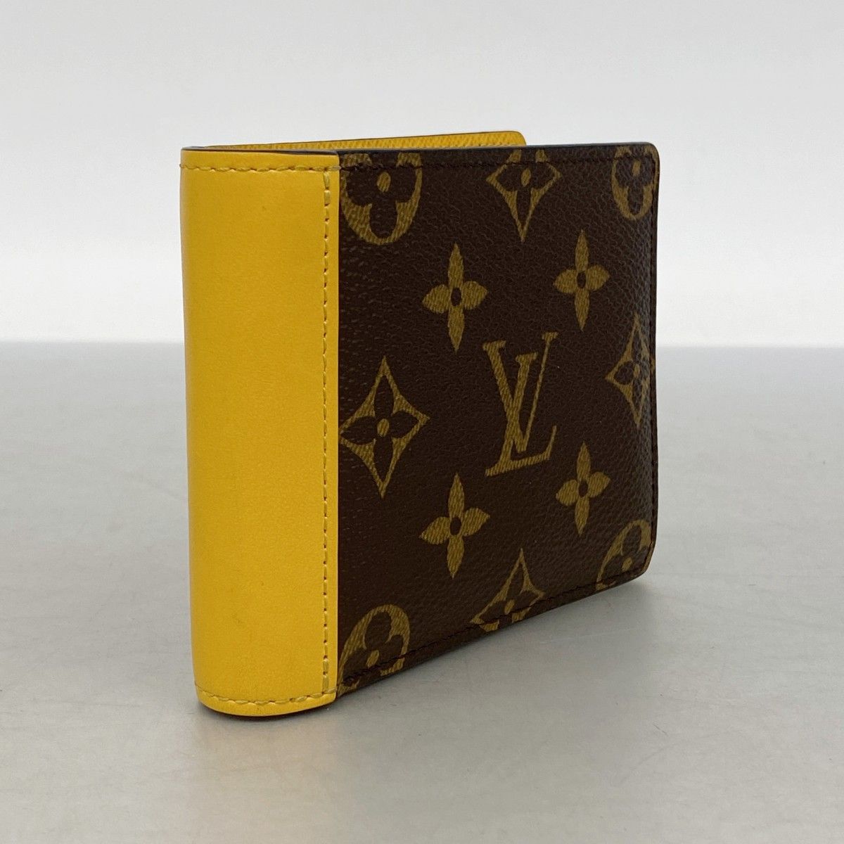 Louis Vuitton Wallet Monogram Macassar Portefeuille Multy Yellow — view 2