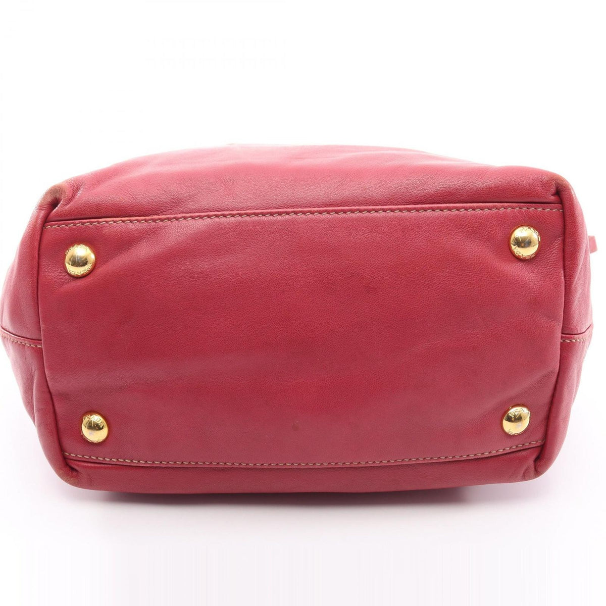 Prada Handbag Nappa Fiocco 2-Way Pink Leather Ribbon Shoulder — view 6