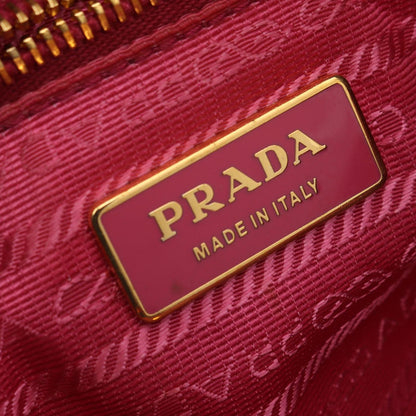 Prada Handbag Nappa Fiocco 2-Way Pink Leather Ribbon Shoulder — view 4