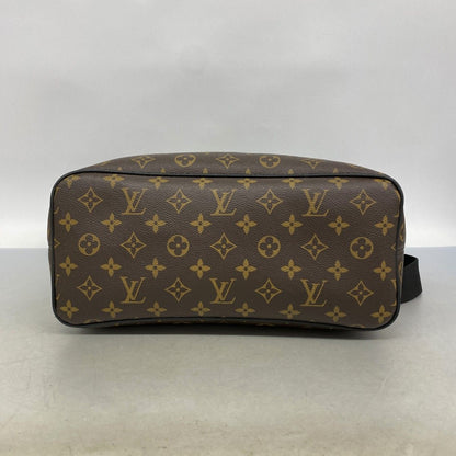 Louis Vuitton Backpack Monogram Macassar Brown Black — view 3