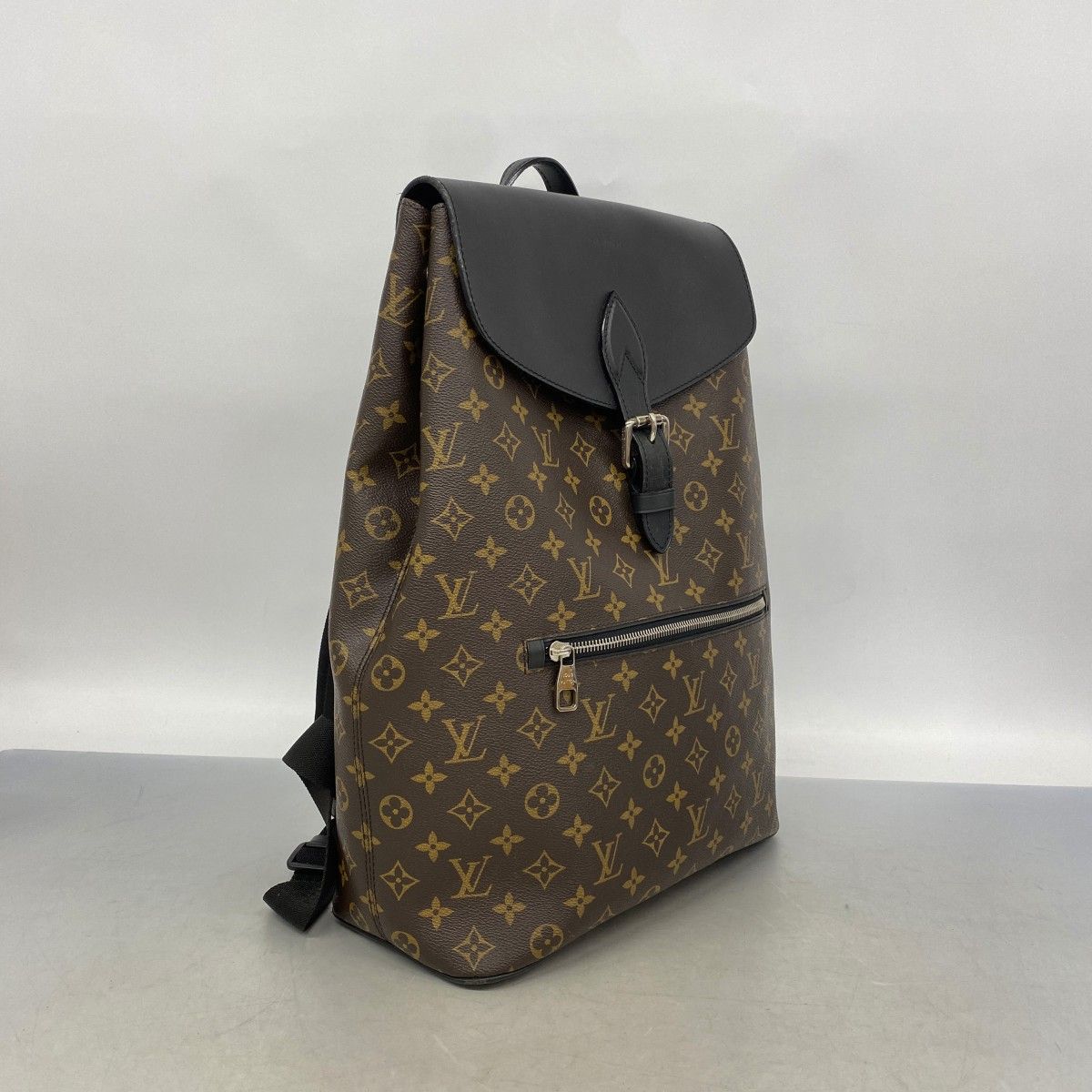 Louis Vuitton Backpack Monogram Macassar Brown Black — view 2