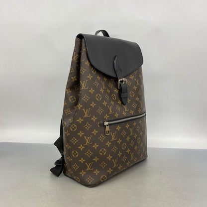 Louis Vuitton Backpack Monogram Macassar Brown Black — view 2