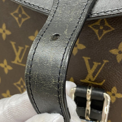 Louis Vuitton Backpack Monogram Macassar Brown Black — view 8