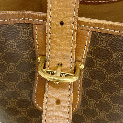 Celine Tote Macadam Brown Gold — view 7