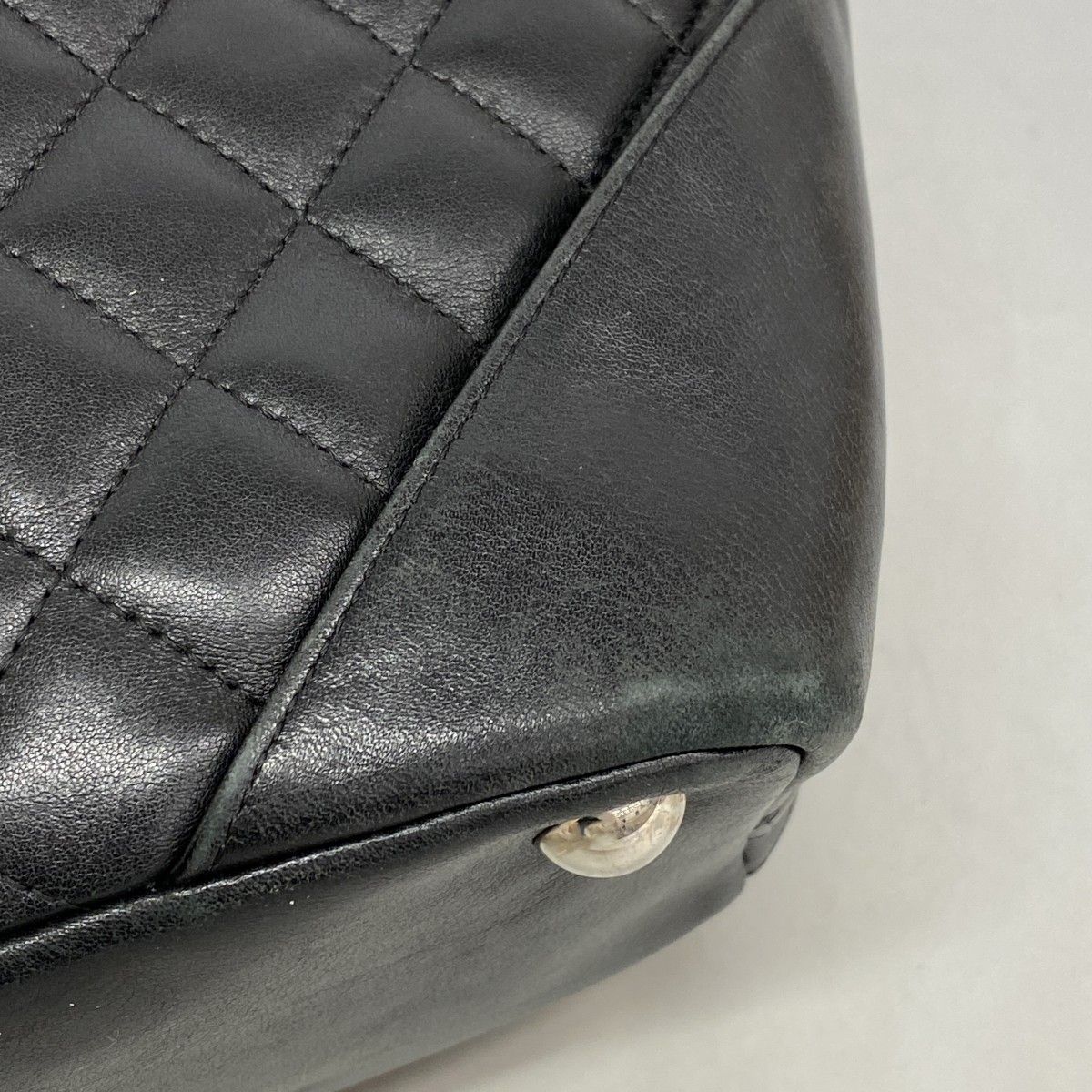 Chanel Tote Cambon Lambskin Black Silver — view 8
