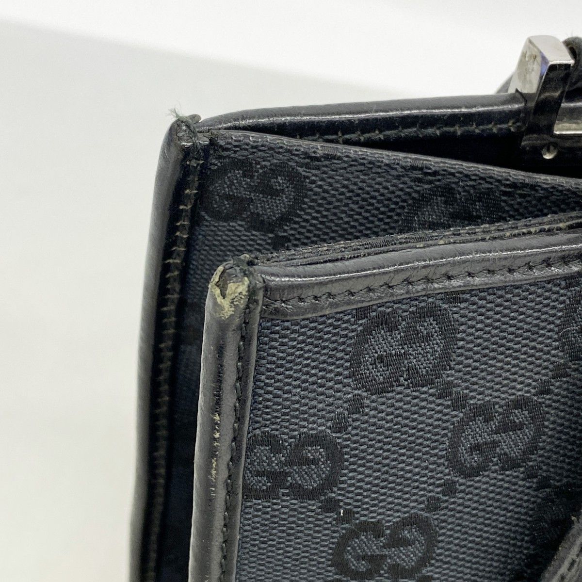 Gucci Handbag GG Canvas Jackie 002 Black Silver — view 7
