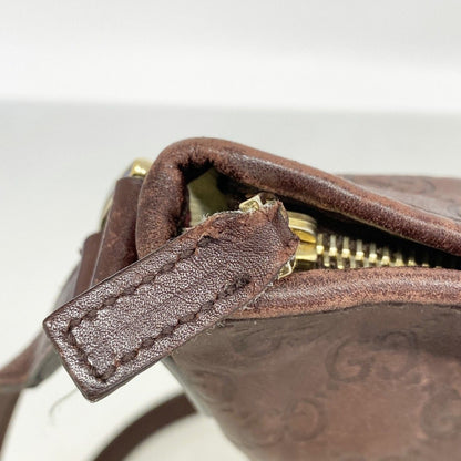 Gucci Shoulder Bag Guccissima Leather Brown Chien Panning Gold — view 7