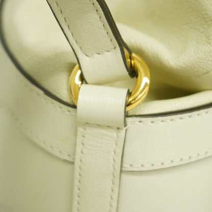 Gucci Shoulder Bag Horsebit Leather Ivory Gold — view 6