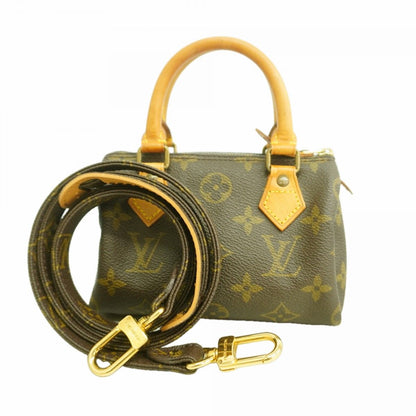Louis Vuitton Handbag Monogram Mini Speedy Brown 2-Way