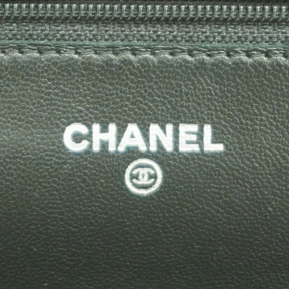 Chanel Shoulder Bag Camellia Lambskin Black Silver — view 5