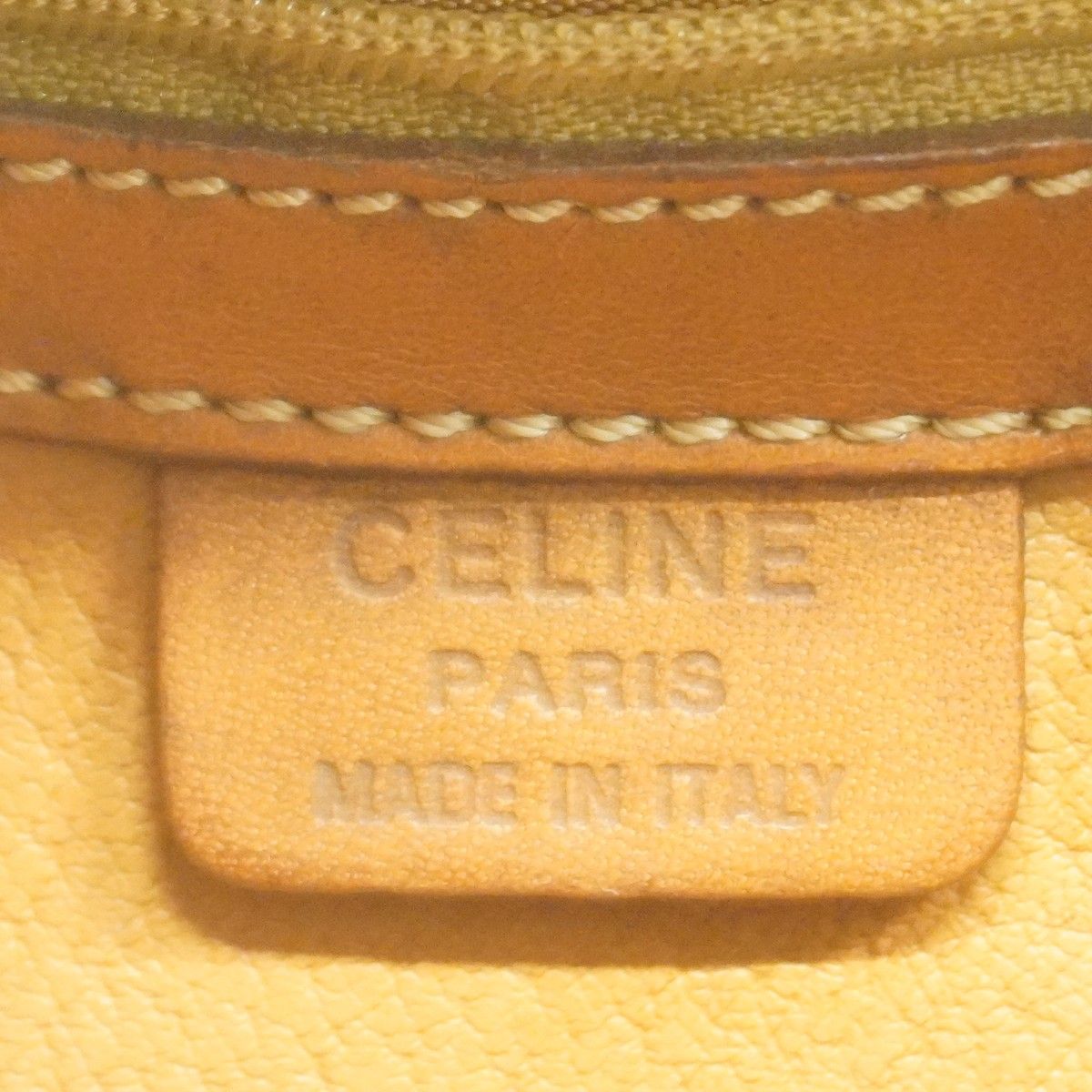 Celine Shoulder Bag Macadam Brown Gold — view 5