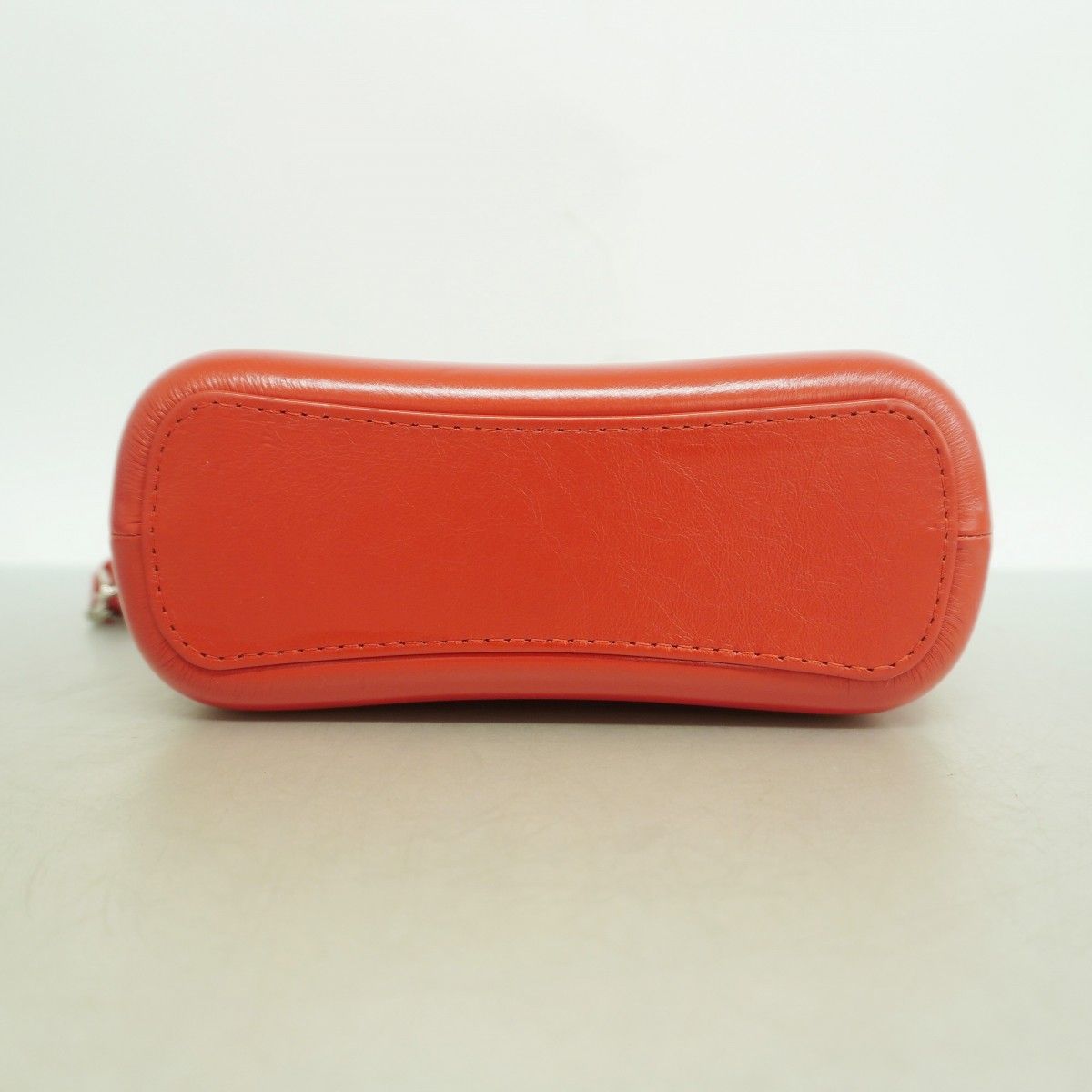 Chanel Shoulder Bag Knit Fabric Red Gold Silver — view 3