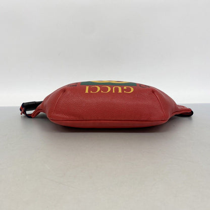Gucci Waist Bag Leather Red Gold — view 3