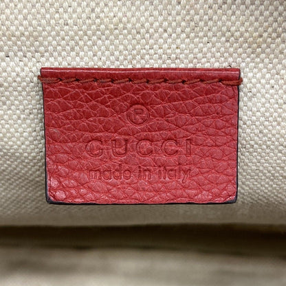 Gucci Waist Bag Leather Red Gold — view 5