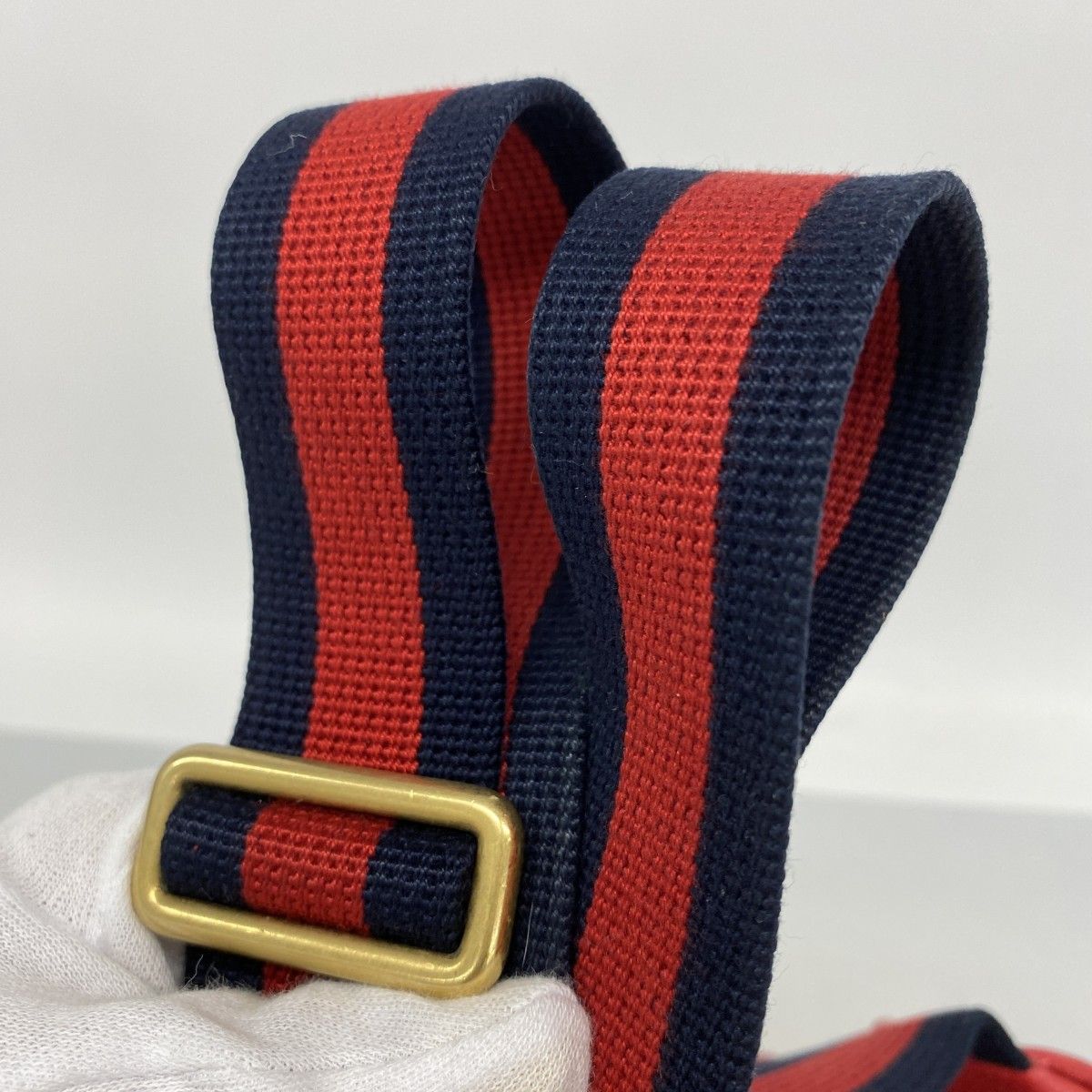 Gucci Waist Bag Leather Red Gold — view 8