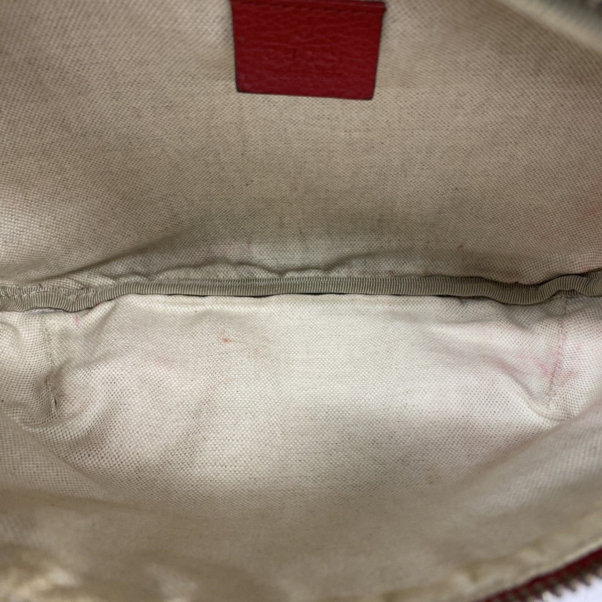 Gucci Waist Bag Leather Red Gold — view 4