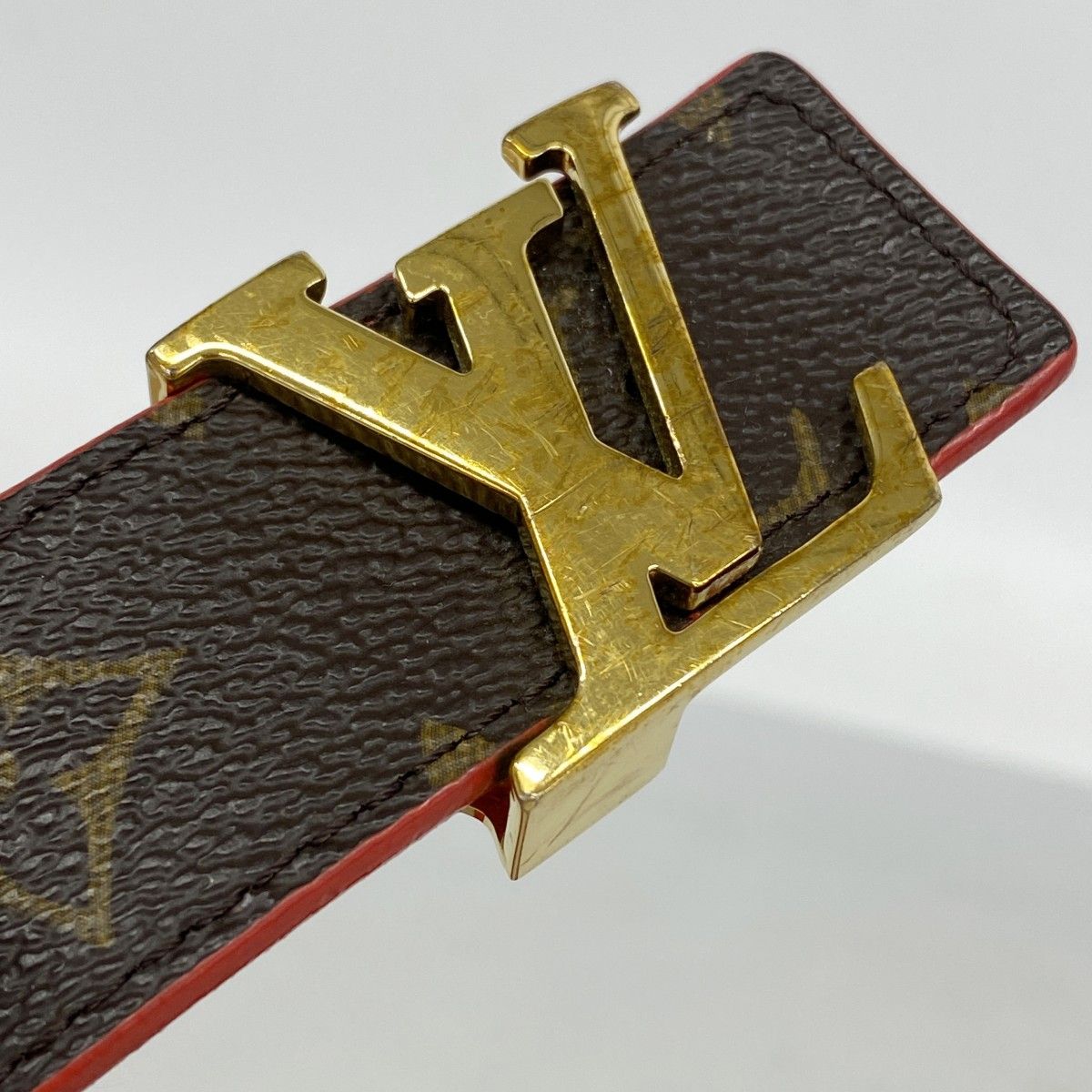 Louis Vuitton Belt Monogram Ceinture LV Initial Brown — view 4