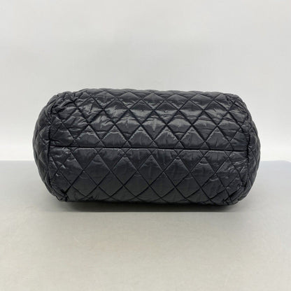 Chanel Handbag Nylon Black Silver — view 3