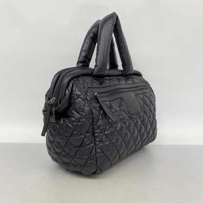 Chanel Handbag Nylon Black Silver — view 2