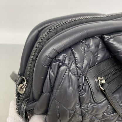Chanel Handbag Nylon Black Silver — view 7