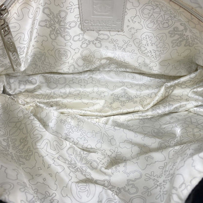 Chanel Shoulder Bag Nylon Black Silver — view 4
