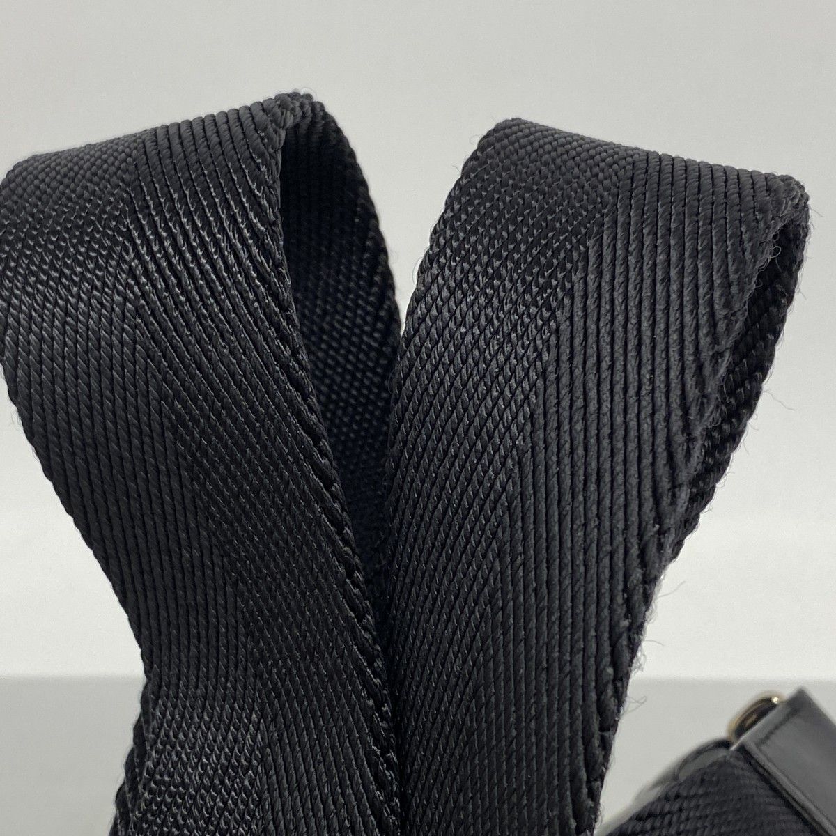 Chanel Shoulder Bag Nylon Black Silver — view 8