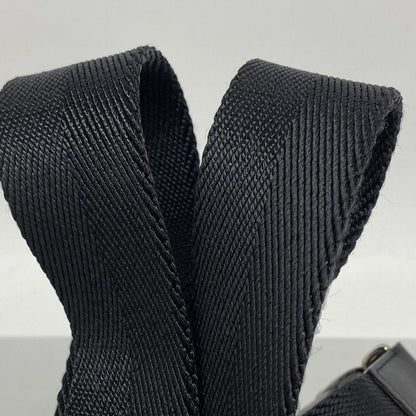 Chanel Shoulder Bag Nylon Black Silver — view 8