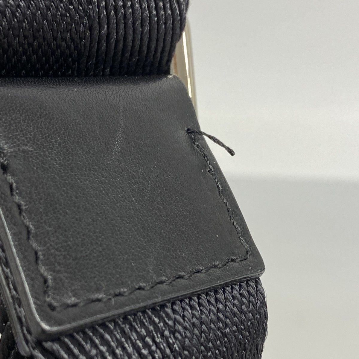 Chanel Shoulder Bag Nylon Black Silver — view 6
