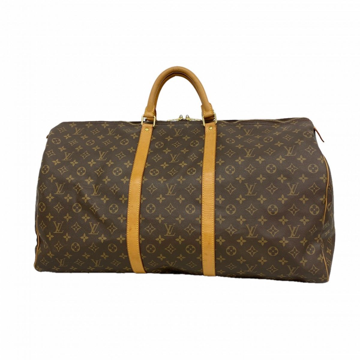 Louis Vuitton Boston Bag Monogram Keepall 60 Brown