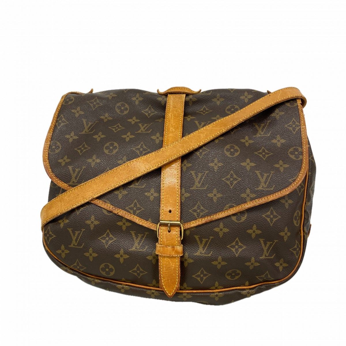 Louis Vuitton Shoulder Bag Monogram Saumur 30 Brown
