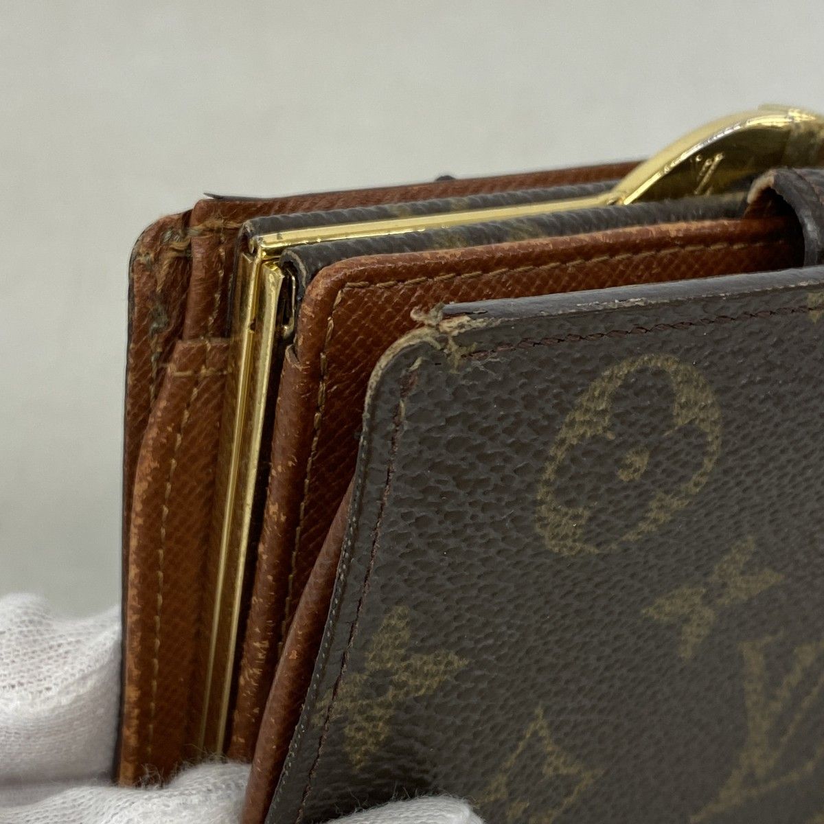 Louis Vuitton Wallet Monogram Porte-Monnaie Vier Viennois Brown — view 6