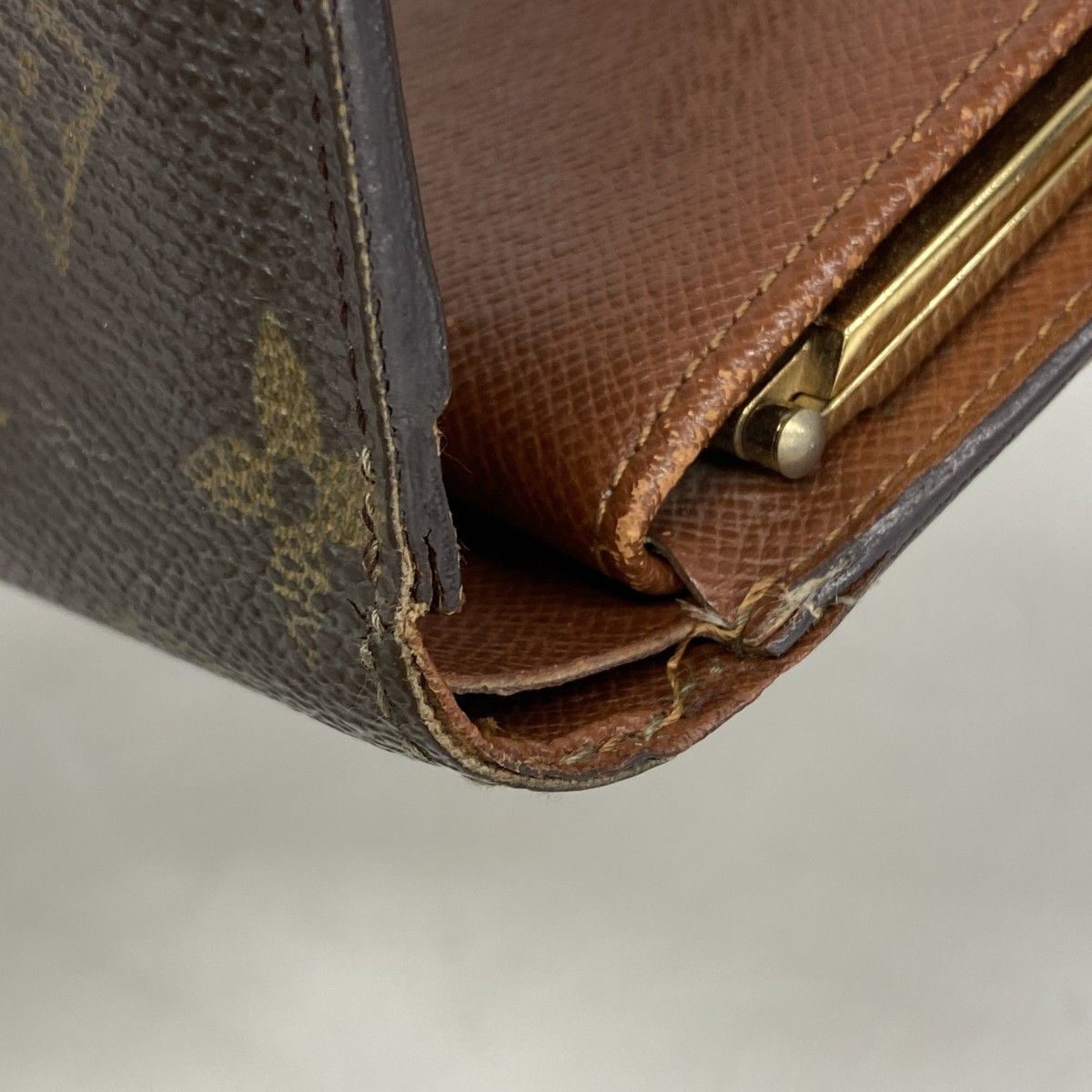 Louis Vuitton Wallet Monogram Porte-Monnaie Vier Viennois Brown — view 5