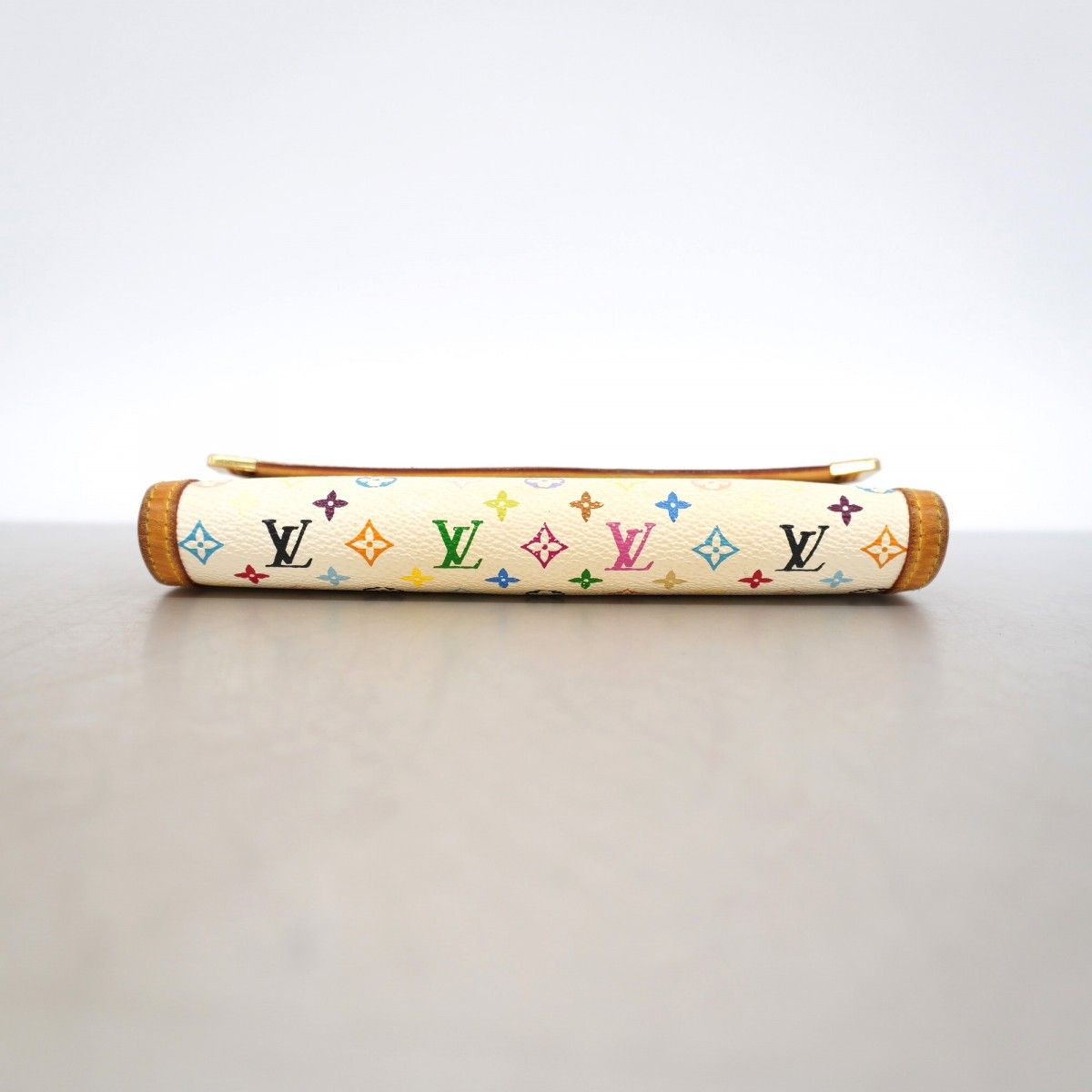 Louis Vuitton Tri Foldlong Wallet Monogram Multicolor Blanc — view 2