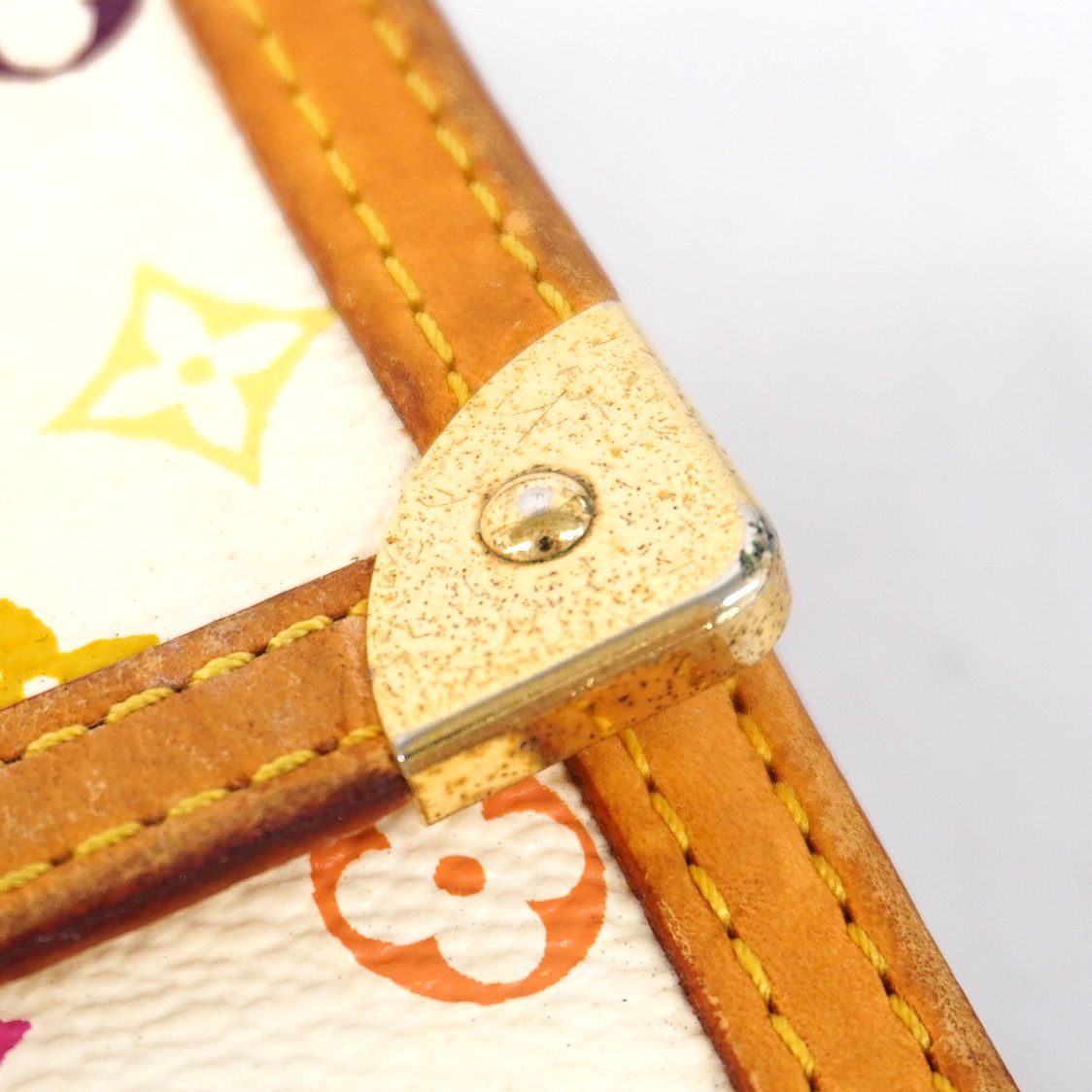 Louis Vuitton Tri Foldlong Wallet Monogram Multicolor Blanc — view 7
