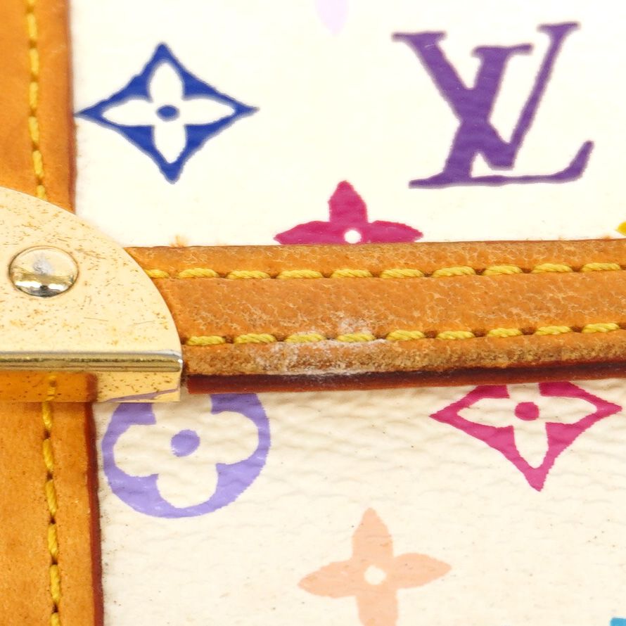 Louis Vuitton Tri Foldlong Wallet Monogram Multicolor Blanc — view 6