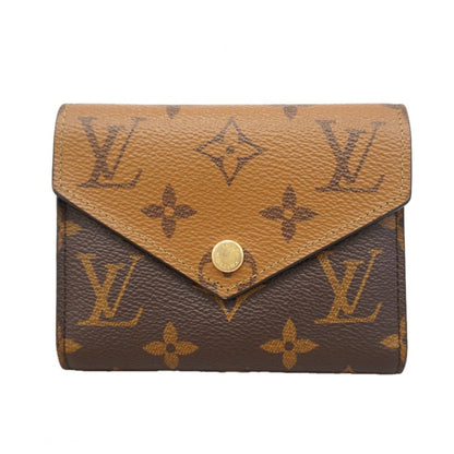 Louis Vuitton Tri Foldwallet Monogram Reverse Portefeuille Victorine Brown