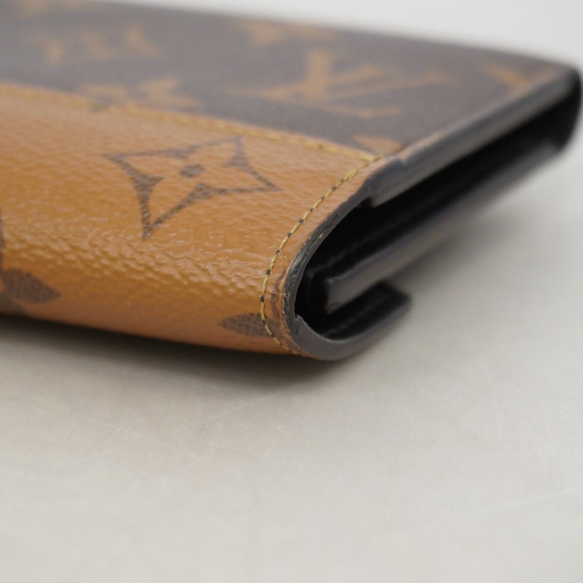 Louis Vuitton Tri Foldwallet Monogram Reverse Portefeuille Victorine Brown — view 6