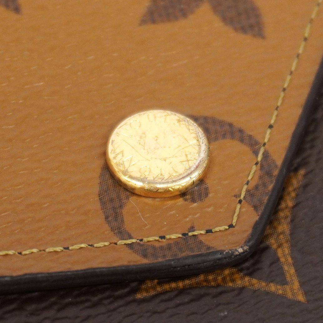 Louis Vuitton Tri Foldwallet Monogram Reverse Portefeuille Victorine Brown — view 7